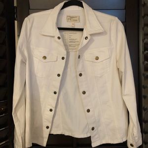 White denim jacket